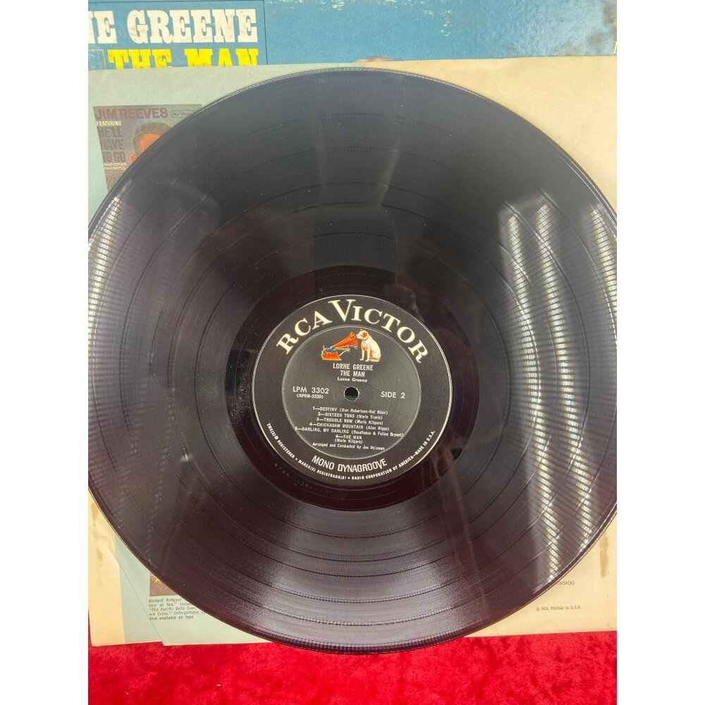 Vintage Lorne Greene "The Man" vinyl record Album 1965 - Picture 7 of 7